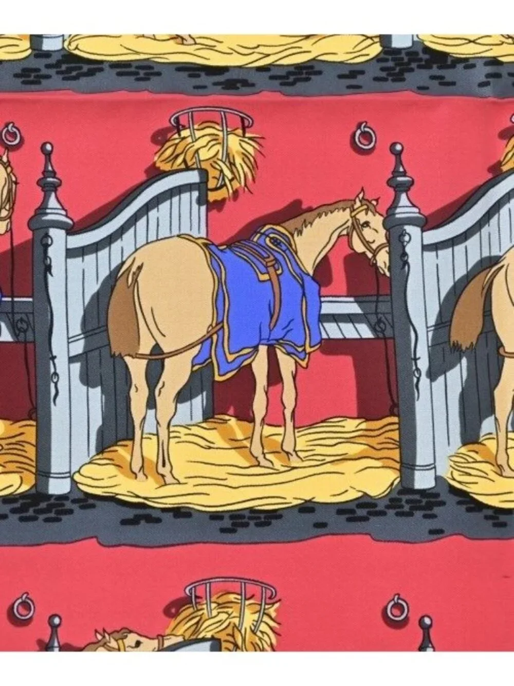 ★SOLD★ Hermes Bandana Scarf Red - Picture 2 of 7